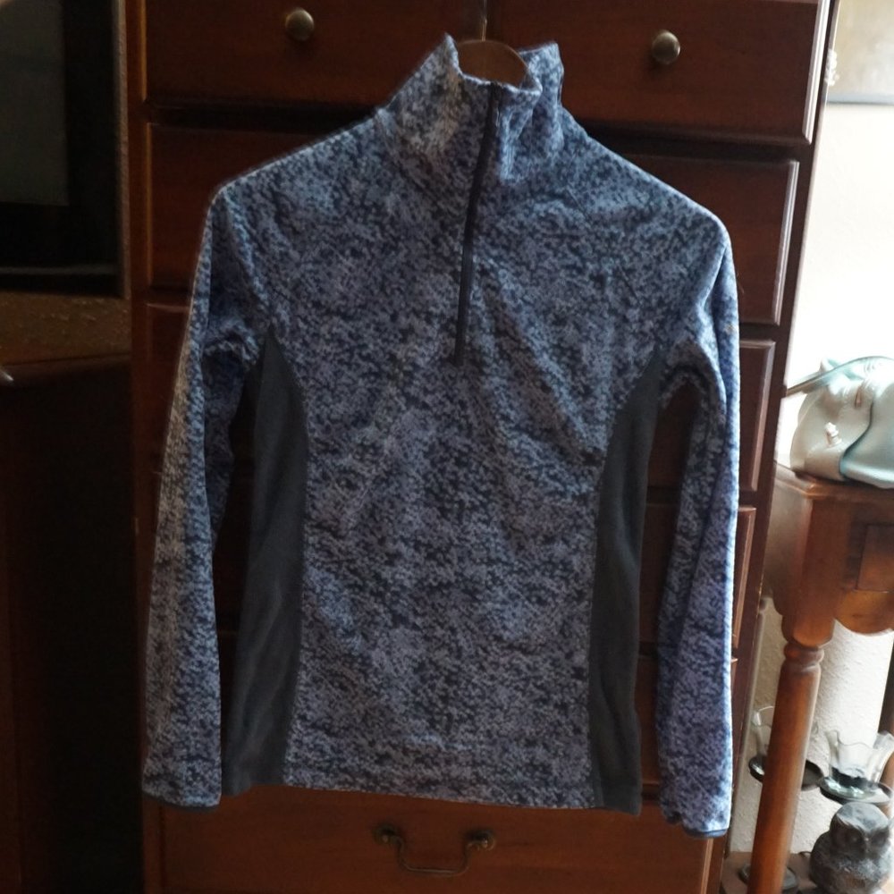 Columbia Half Zip Long Sleeve Pullover Womens XS Blue